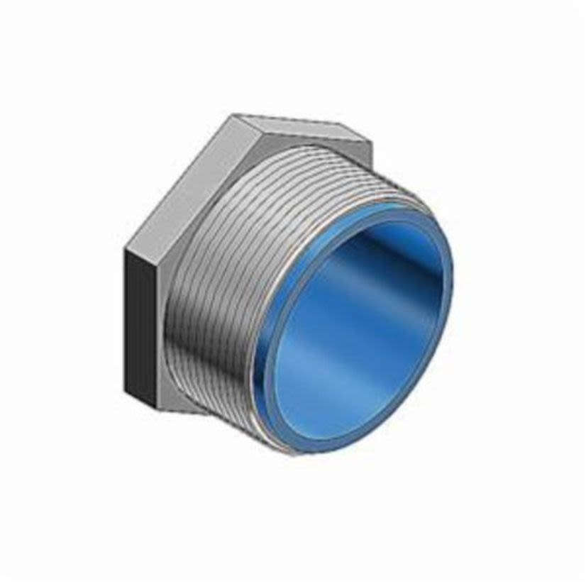 T&B® CHASE® 1949 Bushed Conduit Nipple, 3 in, For Use With Rigid and IMC Conduit, Malleable Iron, Chromate/Electroplated Zinc